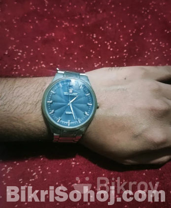 অরজিনাল Baisheng ব্র্যান্ডের প্রিমিয়াম সিলভার চেইন ঘড়ি